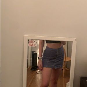 Forever 21 Blue button up skirt.